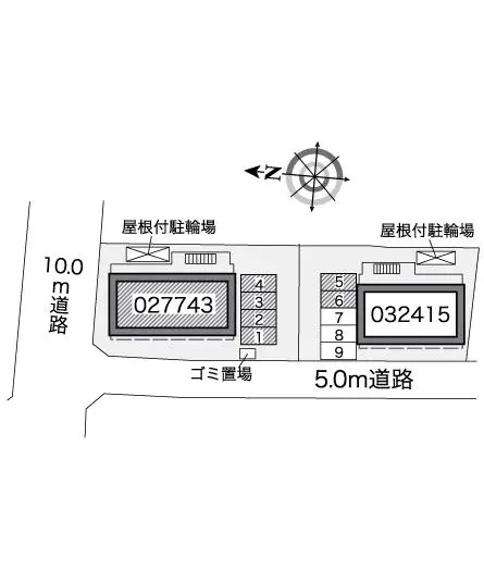 ★手数料０円★相模原市緑区二本松３丁目　月極駐車場（LP）